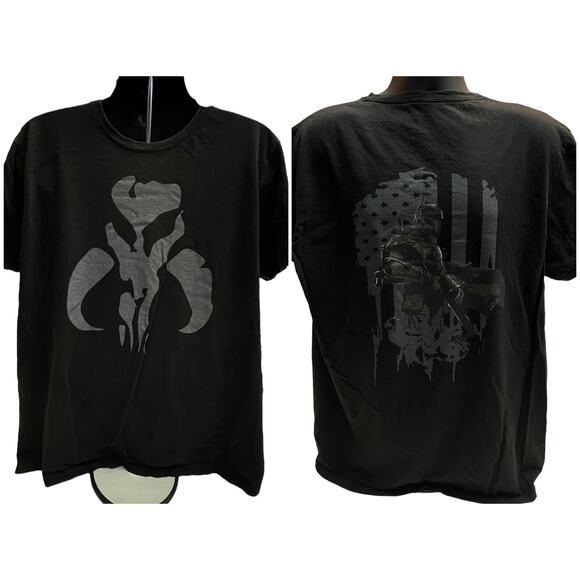 Star Wars Mandalorian Boba Fett T-Shirt - Mythosaur Skull Symbol 2XL Concert Tee - Picture 1 of 9
